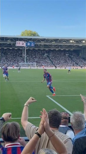 Pure joy after Ben Chilwell grabs the winner on his #cpfc return🔴🔵🦅 #football #epl #awaydays