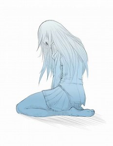Sad Sitting Pose Reference Anime