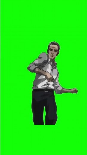 White Man Dancing (Boondocks) green screen