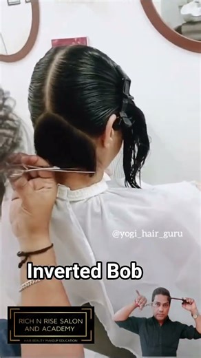 ✂️ Inverted Bob Haircut Tutorial 🔥Sharp, Stylish & Easy to Learn!#InvertedBob #bobhaircut