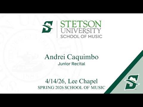 Andrei Caquimbo - Junior Recital - Lee Chapel - 4/12/26