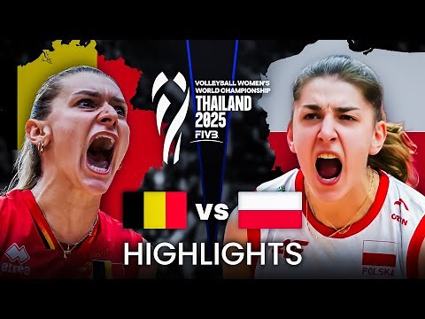 POLAND 🇵🇱 vs BELGIUM 🇧🇪 | Highlights | Women's Volleyball World Championship 2025