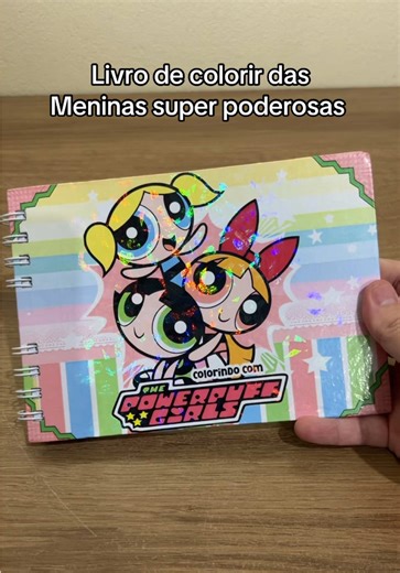 Livro de colorir das meninas super poderosas