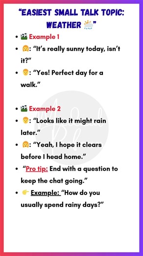 Small Talk in English | Easy Weather Conversation Examples