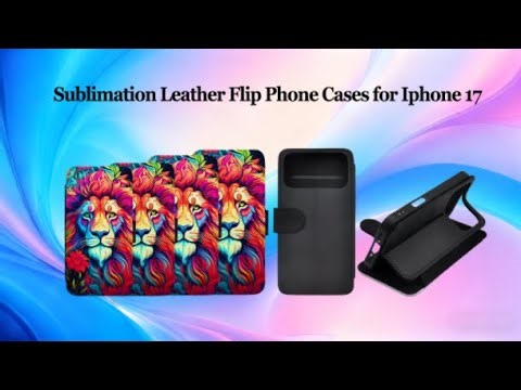 Sublimation Wallet PU Leather Flip Case for Iphone 17 Series
