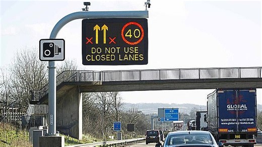 Smart motorway software left drivers unsafe for a month on the M62
