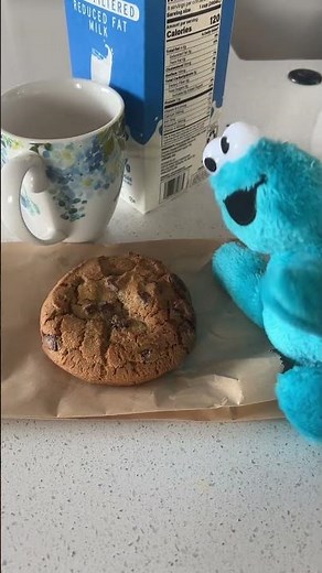 Cookie Monster has a meltdown over snickerdoodles and gets a giant cookie￼ (Non Lord JK Version).