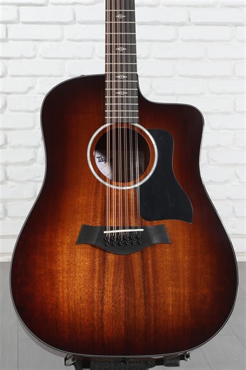 Taylor 260ce-K DLX Acoustic-electric Doce Doble - Shaded Edgeburst