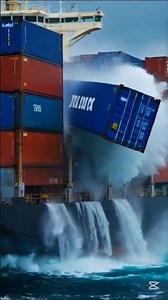 Container Ship – Extreme Storm, Falling Containers & Crew Emergency Action
