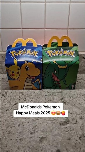 McDonald's Pokemon Happy Meals 2025 😍🍔🍟 #pokemon #mcdonalds #happymeal #pikachu #megacharizard