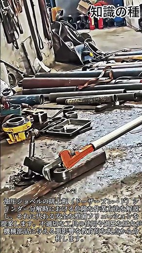 ショベルカーシリンダー分解時に絶対やってはいけない行為 #Excavator #Maintenance #Safety #Hydraulic #Repair