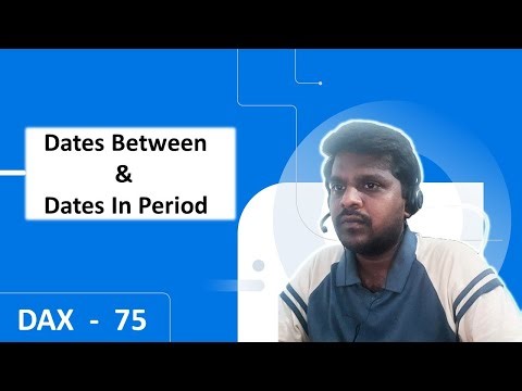 DAX | Power BI | TIME INTELLIGENCE | Datesbetween and Datesinperiod Functions