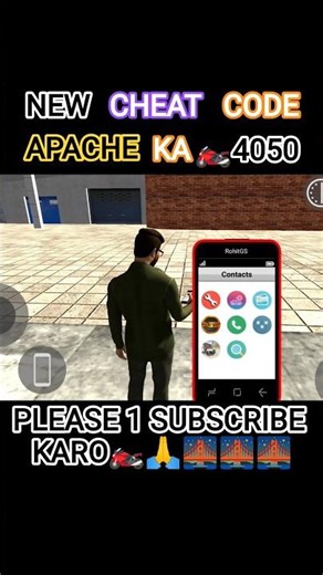 indian bike driving 3D secret cheat code Apache bike ka
