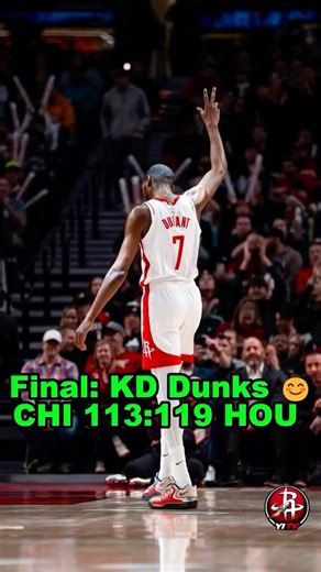 KD 28 Pts 10 Reb 🏀 the Rockets beat the Bulls🔥CHI 113:119 HOU | #houstonrockets #nba #shorts