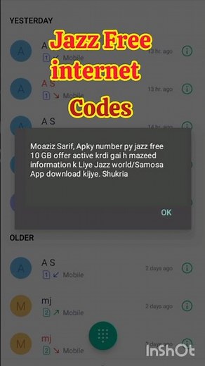 Jazz Ka Hidden Code 🤐 Free Internet Without Balance!
