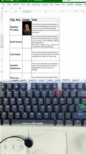 Import Image From Crome in excel 😯 Just Shortcut #excel #image #office #exceltricks #shorts