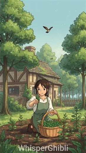 🌿 Village Cooking ASMR 🍳 | Peaceful Slow Food, Cozy Kitchen & Soft Sounds WhisperGhibli