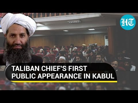 'Who are you to lecture us?': Taliban supreme leader appears in Kabul, defends Shariah law