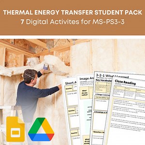 MS-PS3-3 Digital Student Workbook - Thermal Energy Transfer Bundle in Slides