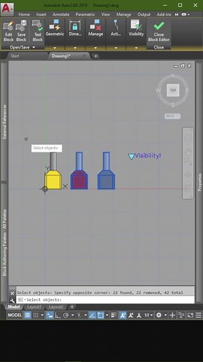 DYNAMIC BLOCK - CREATING A LIST OF BLOCKS IN ONE BLOCK FILE. #autocad #cad #tips