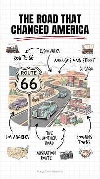 America’s Forgotten Highway: The Dark Story of Route 66 🇺🇸 #Shorts #history