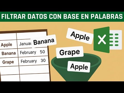 Cómo filtrar datos con base en una palabra en Excel