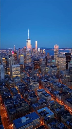 Manhattan Skyline in New York USA #manhattannyc #newyorkcity #usa #shorts