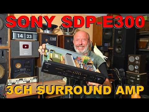 SONY SDP-E300 DIGITAL SURROUND PROCESSOR 3 Channel AMP - Amplifier DSP Dolby Pro Logic Decoder