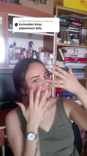 @edacgln için Kiraz NailArt 🍒🌸 #nail #nailart #takmatırnak #takmatırnakyapımı #basicnailart #tırnaksüsleme #tırnak #nasılyapılır