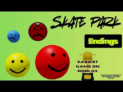 Roblox | Easiest game on roblox | All Skate Park Endings