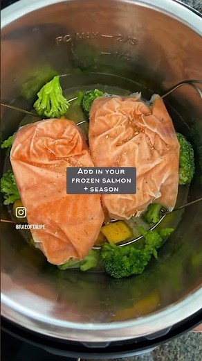 INSTANT POT SALMON (from frozen)✨