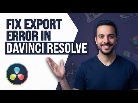 Fix Export Error In DaVinci Resolve (2026 Easy Guide)