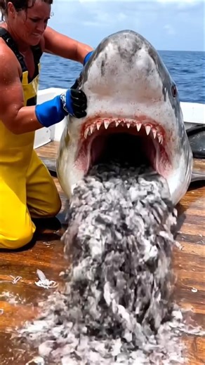 Shark vomits THOUSANDS of Squids! 🦑🤮