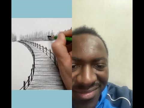 Super easy landscape drawing!