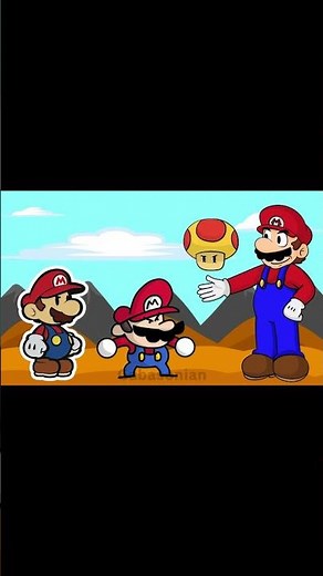 Speedrunner Mario meets Paper Mario
