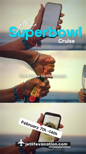 $700 bar tab, curated parties, and access to private luxury events. This is not your average cruise. Apply with Affirm and book now. https://jetlifevacation.com/pages/superbowl-cruise-landing-page | JetLife Vacations Travel Agency | Facebook