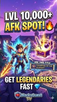 Best Level 10,000 AFK Spot in Dungeon Quest! (Get Legendaries Fast)