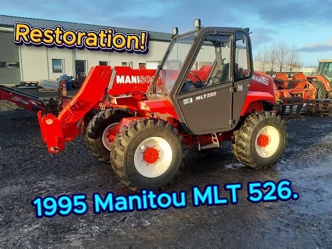 1995 Manitou MLT 526 restoration in 10 minutes!