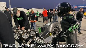 43K views · 1.1K reactions | Nobody saw this one coming! This female nitro Harley-Davidson racer has emerged as a top rider in less than a year! She’s also successfully beating cancer. Please join us in congratulating “Bad Apple” Mary Roca Dixie of the Bad Apple Racing - Top Fuel Harley race team. | CycleDrag | Facebook
