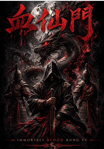 8 immortals Fist The term Mun (門) represents exactly this: a door that does not open to everyone, but only to those who have been accepted into the lineage. The meaning of 血仙 (Hyut Sin) carries a deep symbolism. 血 (Hyut) means blood, while 仙 (Sin) refers to the immortals of the Daoist tradition, figures associated with mastery of the body, energy, and mind. When these characters are combined, they evoke the idea of knowledge transmitted through a lineage. In the traditional language of the marti