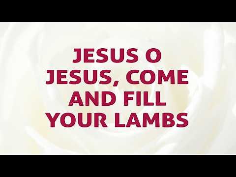 Jesus O Jesus, Come and Fill Your Lambs - Divine Hymns - Lyrics Video
