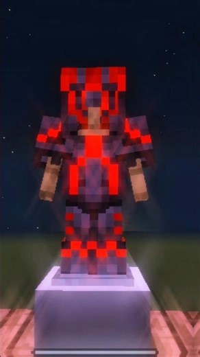 " MOLTEN BLOOD SET " Armor Trim in Minecraft! (Dark Red Glow Combo) 🩸💀