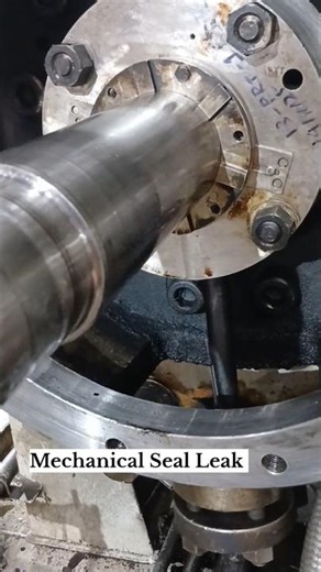 Mechanical Seal Leak Found #mechanicalseal #pump #mechanical