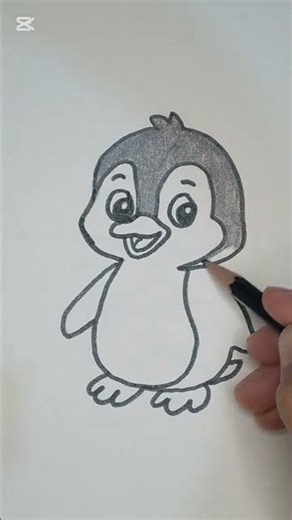 “How to Draw a Cute Penguin Easily”🐧