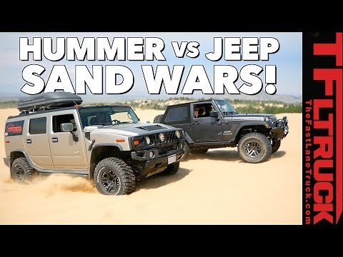 What's Better in the Sand Dunes: Hummer vs Jeep TFLtruck Celebration
