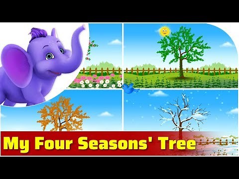 My Four Seasons' Tree | Nature song for Kids | 4K | Appu Series