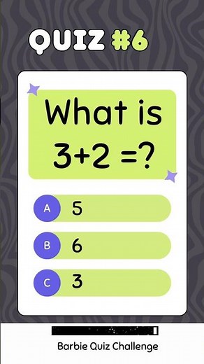 Can You Solve 3+2 with Barbie Quiz Challenge TODAY?
