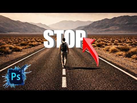 3D perspective text in photoshop