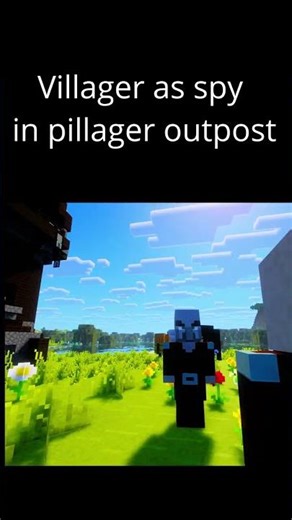 Villager As Spy In Pillager Outpost 😱 | Samurai Gaming | #minecraft #minecraftindia #viral