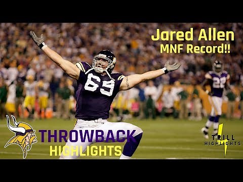 Jared Allen Dominates Aaron Rodgers 5 Sacks! | Throwback Highlights 10.05.2010